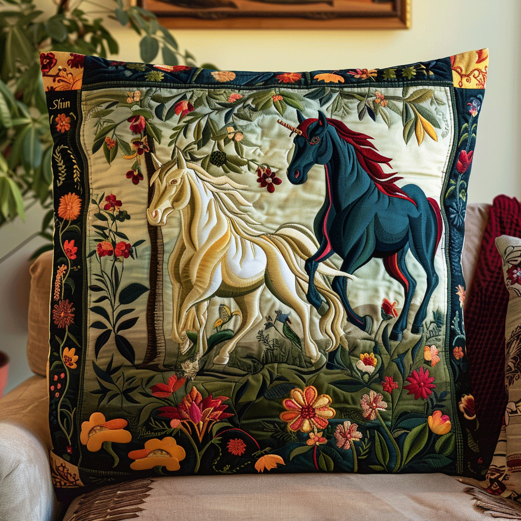 Equine Art Mystical Steeds Quilted Pillow Case NCU0PD229