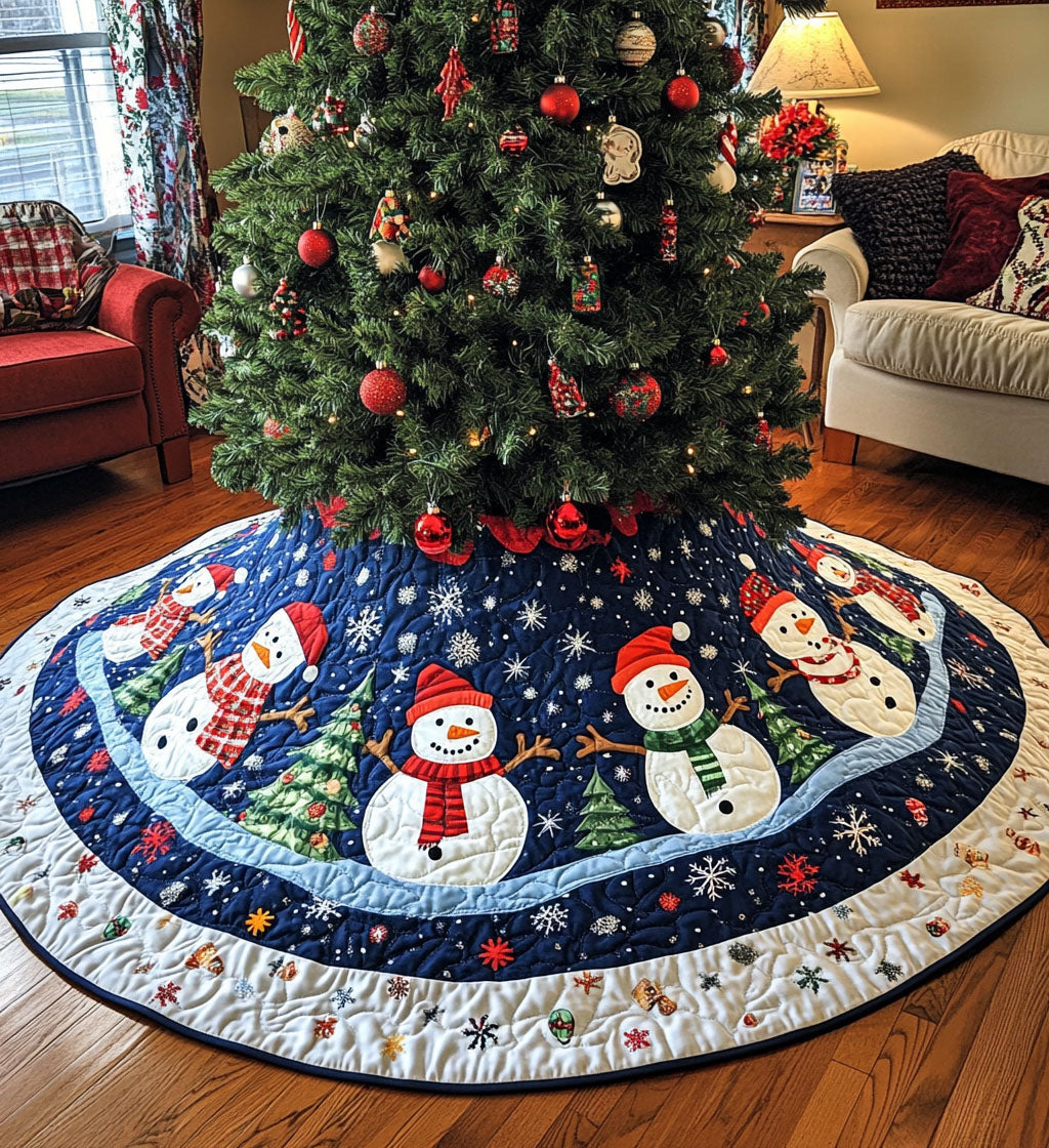 Evergreen Elegance Quilted Christmas Tree Skirt NCU0PT1021