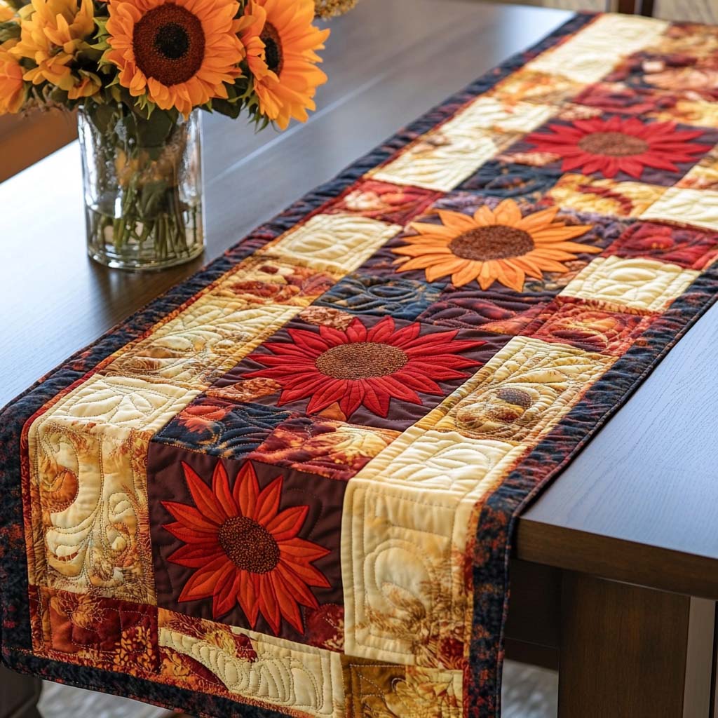 Fall Brilliance Quilted Table Runner NCU0NT1456