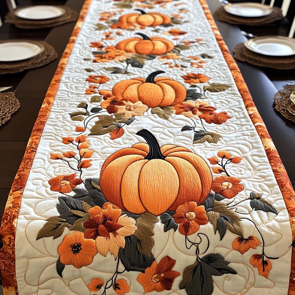 Fall Foliage Festival Quilted Table Runner NCU0NT1306