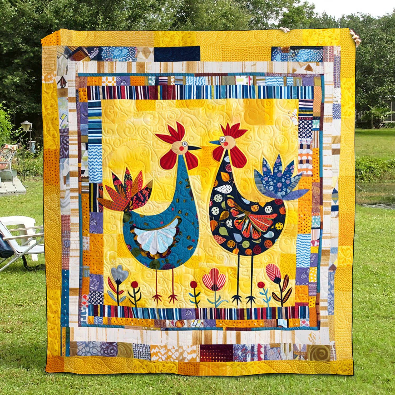 Farmhouse Bestie Quilted Blanket NCU0TH959