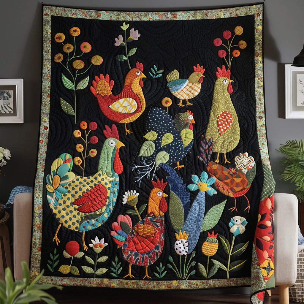 Farmyard Friends Quilted Blanket NCU0TL236