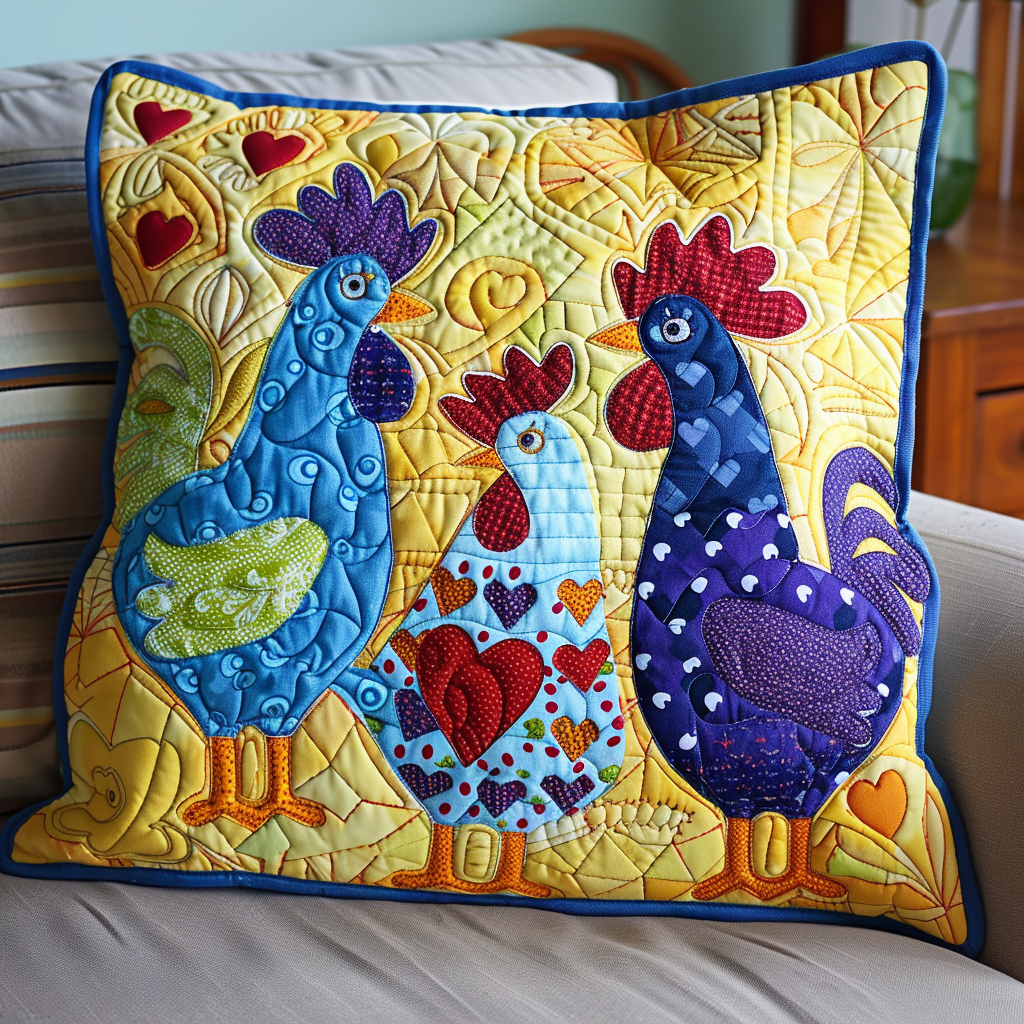 Feathered Friend Quilted Pillow Case NCU0TL547