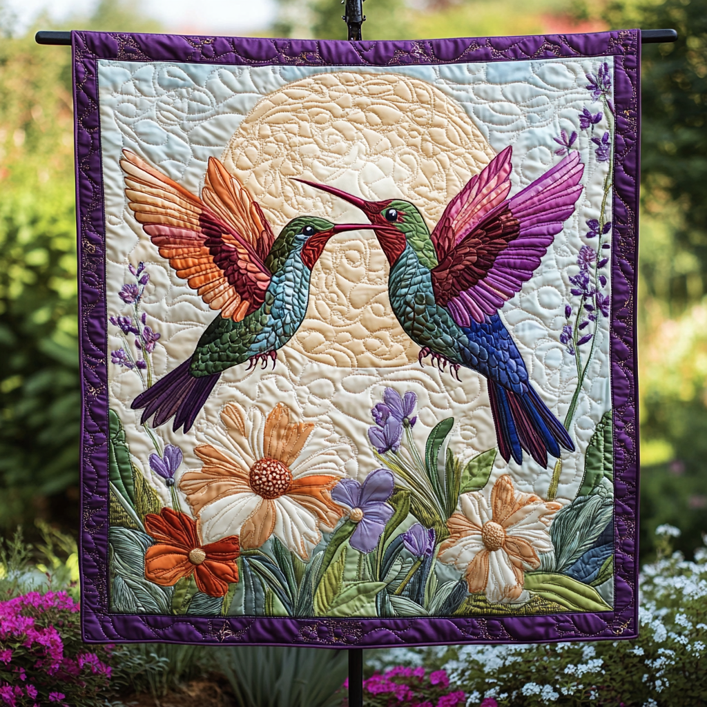 Feathered Whispers Quilted Blanket NCU0DK2018