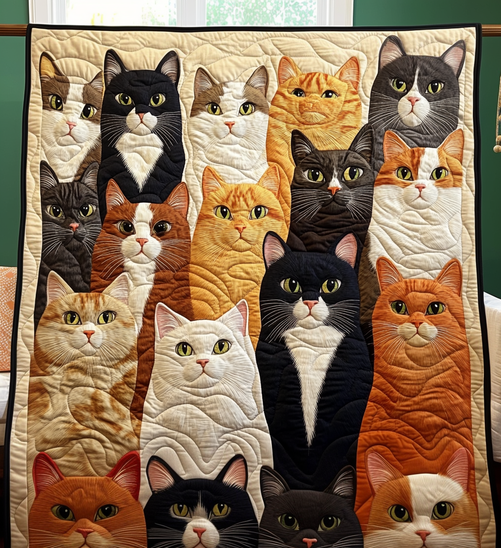 Feline Collection Quilted Blanket NCU0DV433