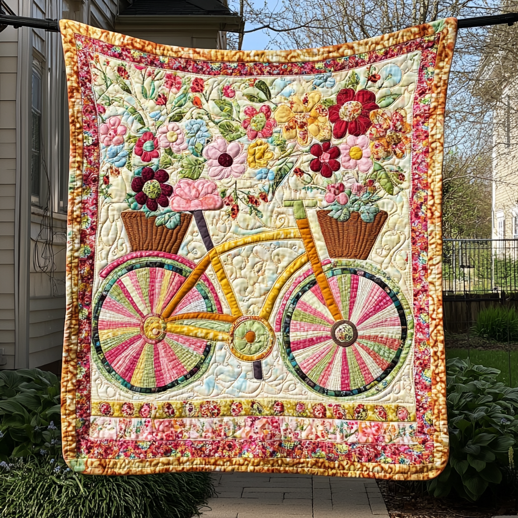 Floral Pathways Quilted Blanket NCU0DK501