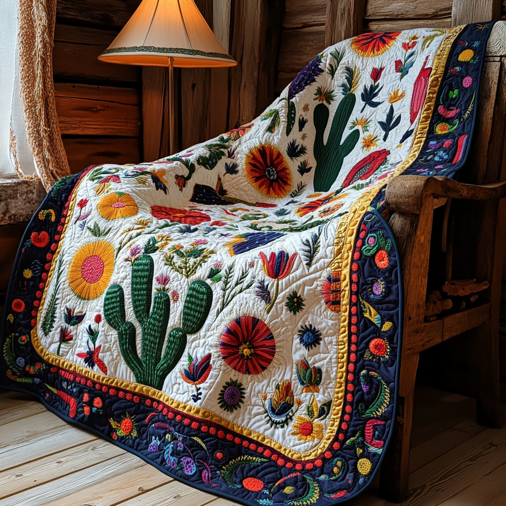 Free Folk Cactus Quilted Blanket NCU0DV1155