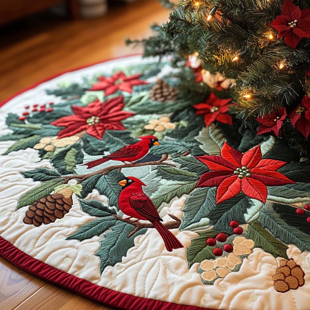 Frostbound Festival Christmas Quilted Tree Skirt NCU0NT1323