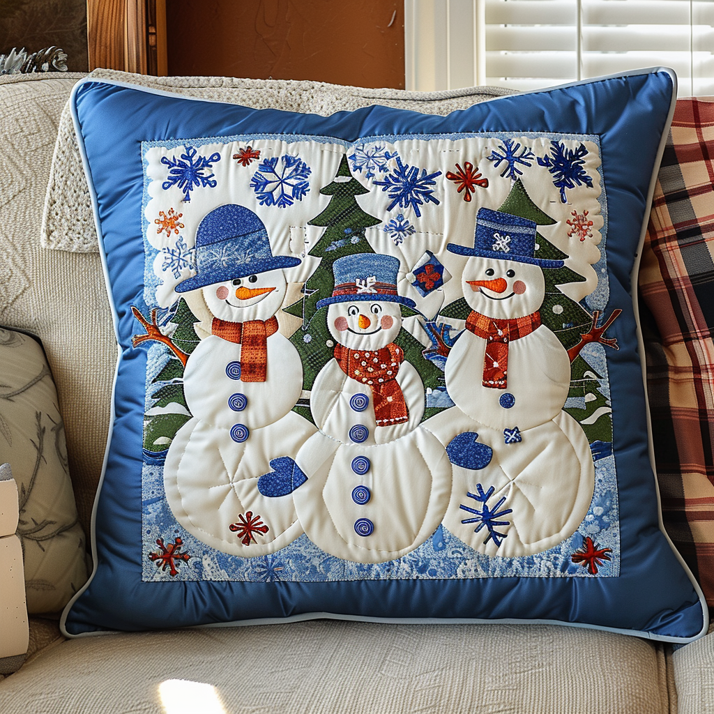 Frosty Festivities Quilted Pillow Case NCU0TL634