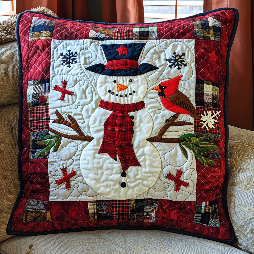 Frosty Friends Quilted Pillow Case NCU0TL625