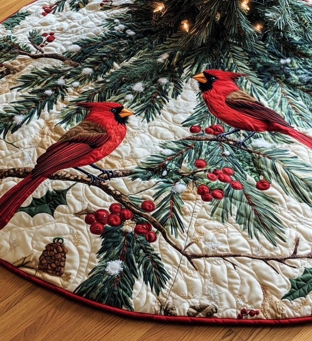 Christmas Quilted Tree Skirt NCU0VT45