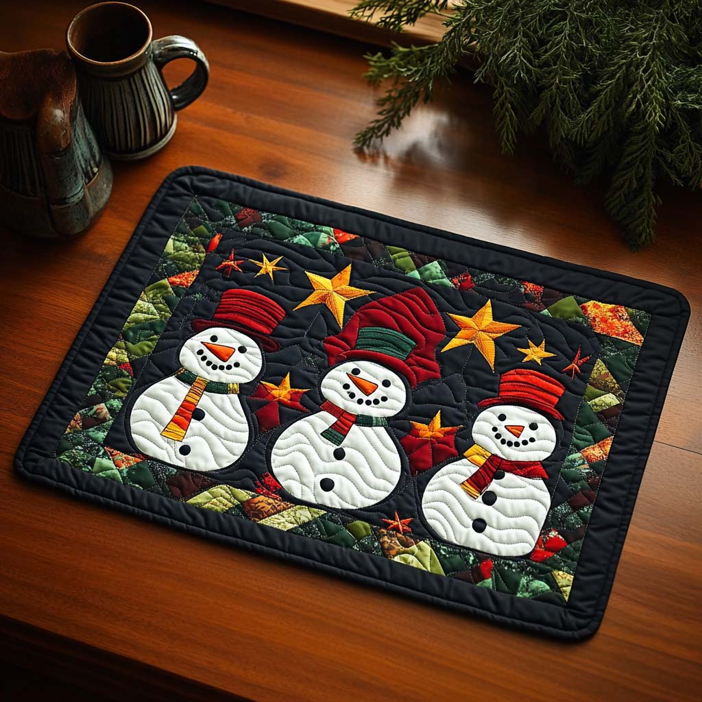 Frosty Trio Quilted Placemat NCU0NT815