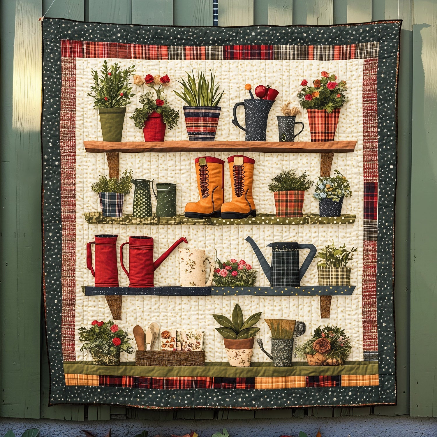 Garden Oasis Quilted Blanket NCU0TH1430