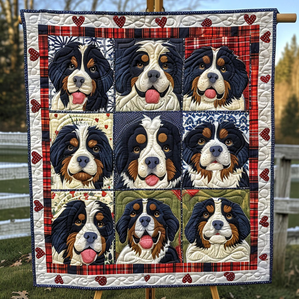 Gentle Bernese Quilted Blanket NCU0PT1817