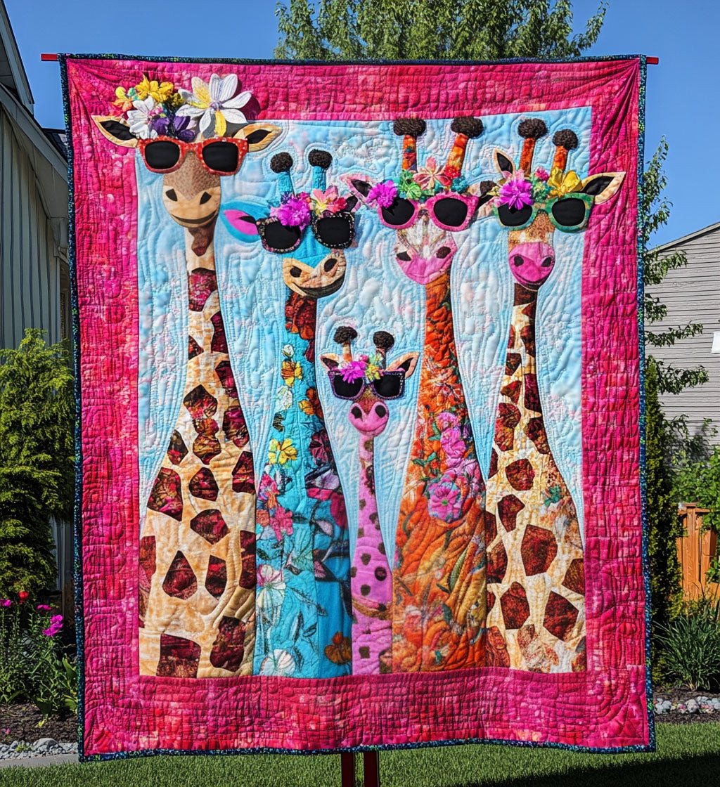 Giraffe Heights Quilted Blanket NCU0PT668