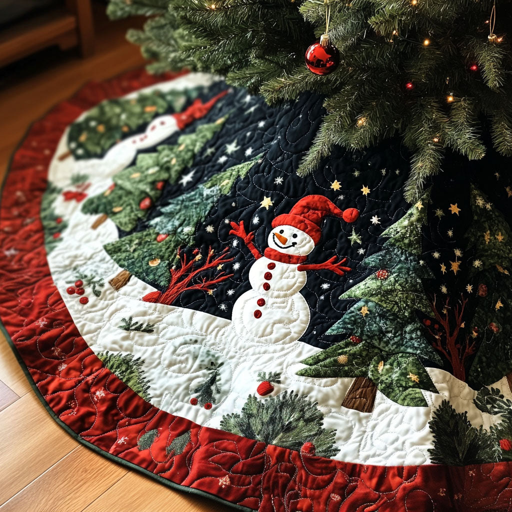 Christmas Quilted Tree Skirt NCU0VT45