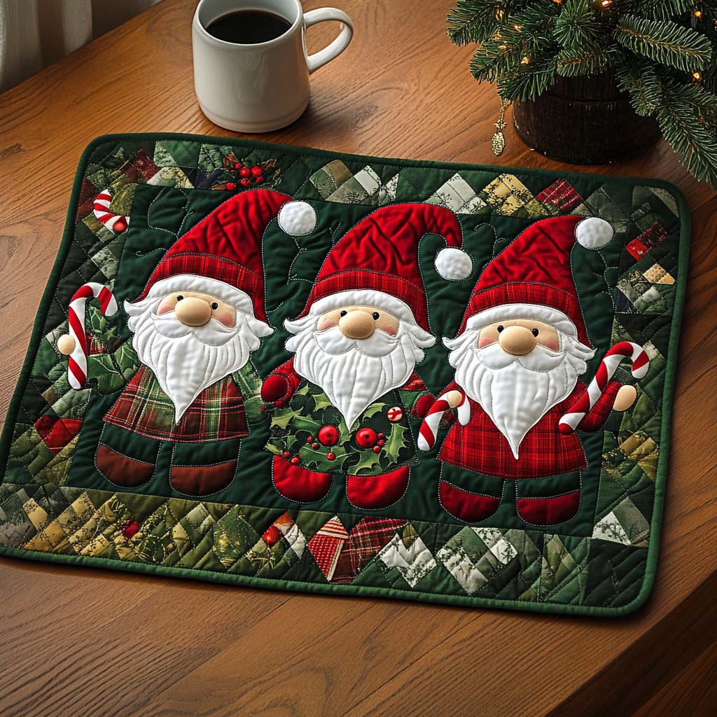 Gnome Cheer Quilted Placemat NCU0NT817