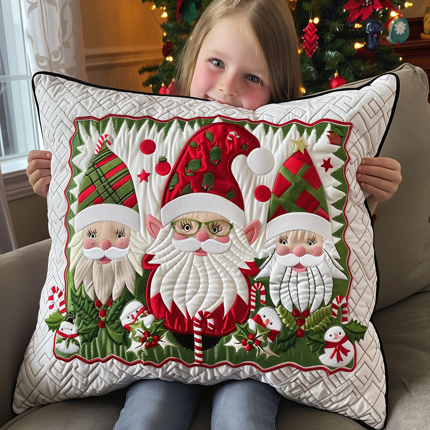 Gnome Wonderland Quilted Pillow Case NCU0TH1113