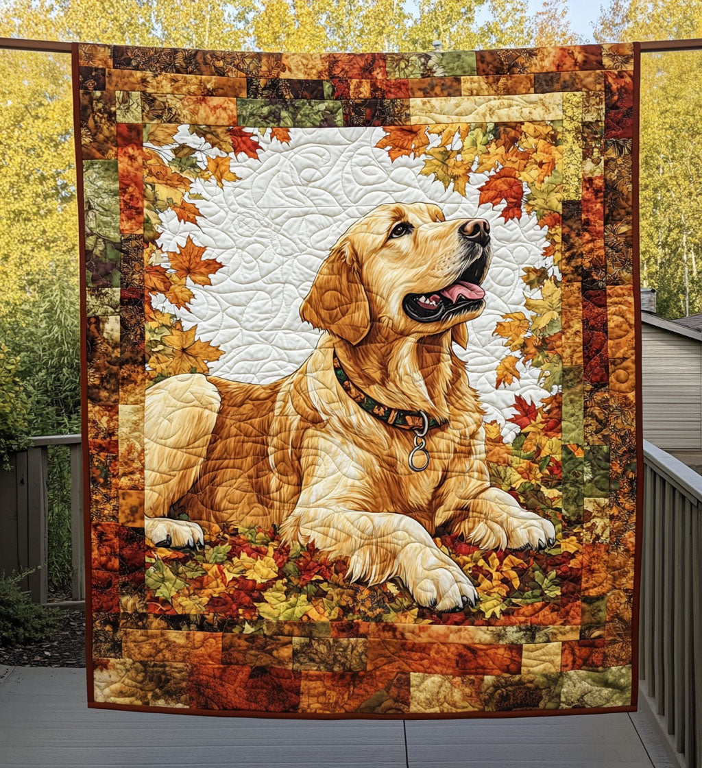 Golden Retriever Quilted Blanket NCU0VT23