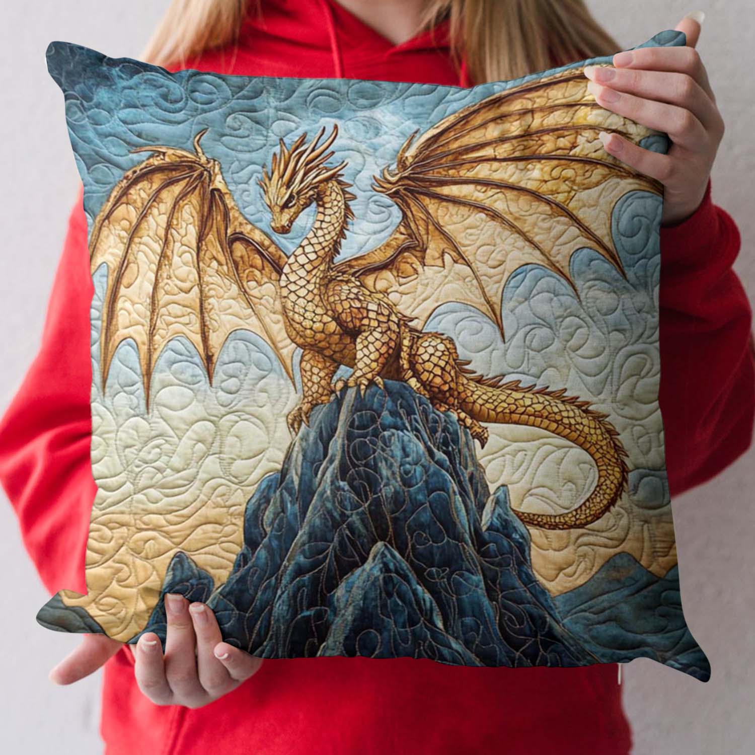 Golden Talon Quilted Pillow Case NCU0NT925