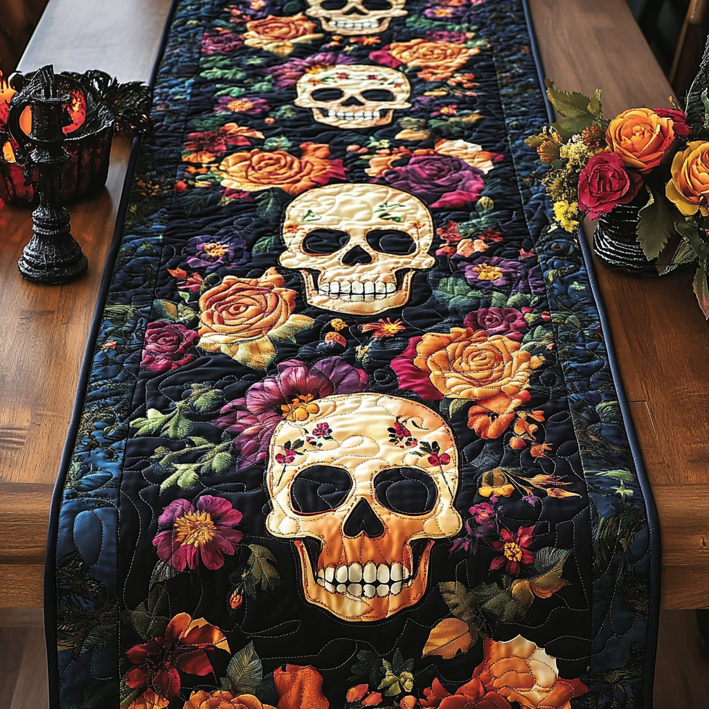 Grim Grimoire Quilted Table Runner NCU0DV461