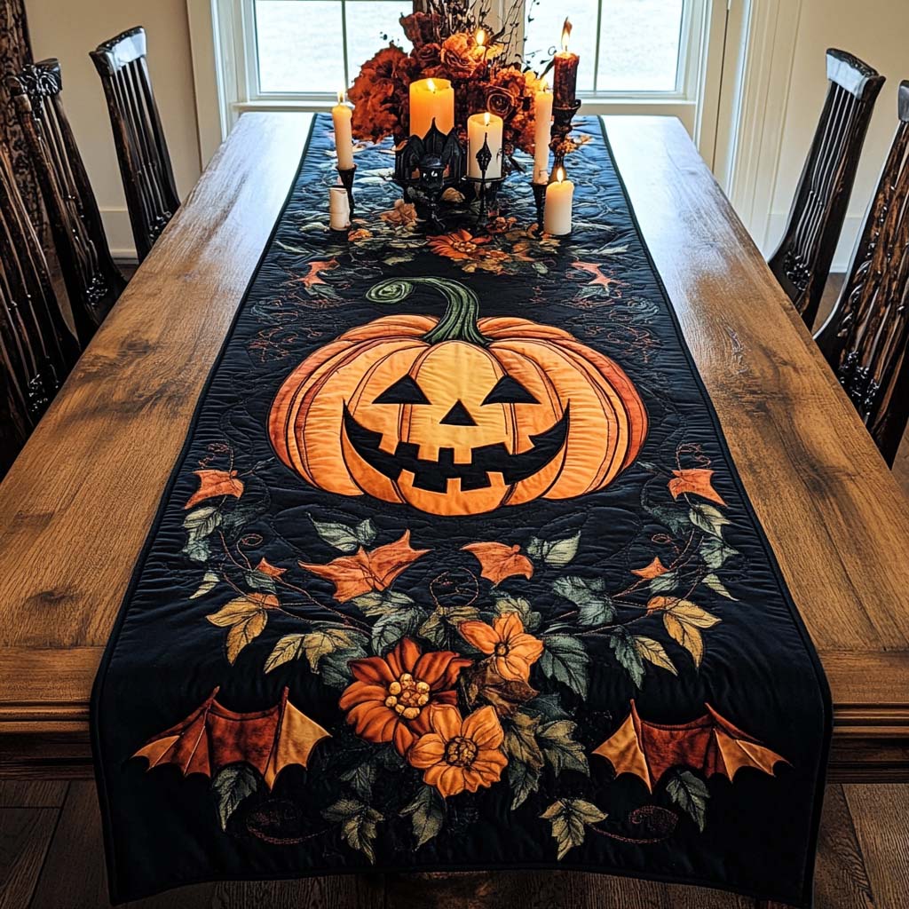 Halloween Quilted Table Runner NCU0VT33