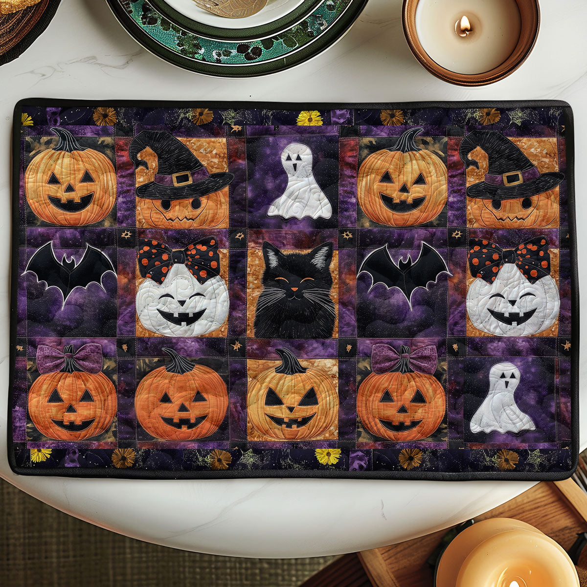 Halloween Night Quilted Placemat NCU0TL1210