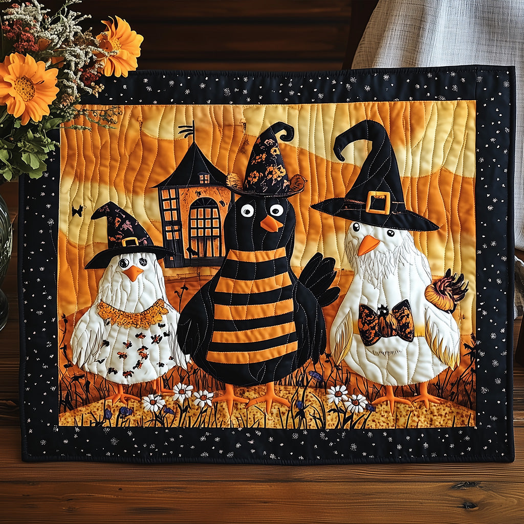 Halloween Poultry Quilted Placemat NCU0TL1275