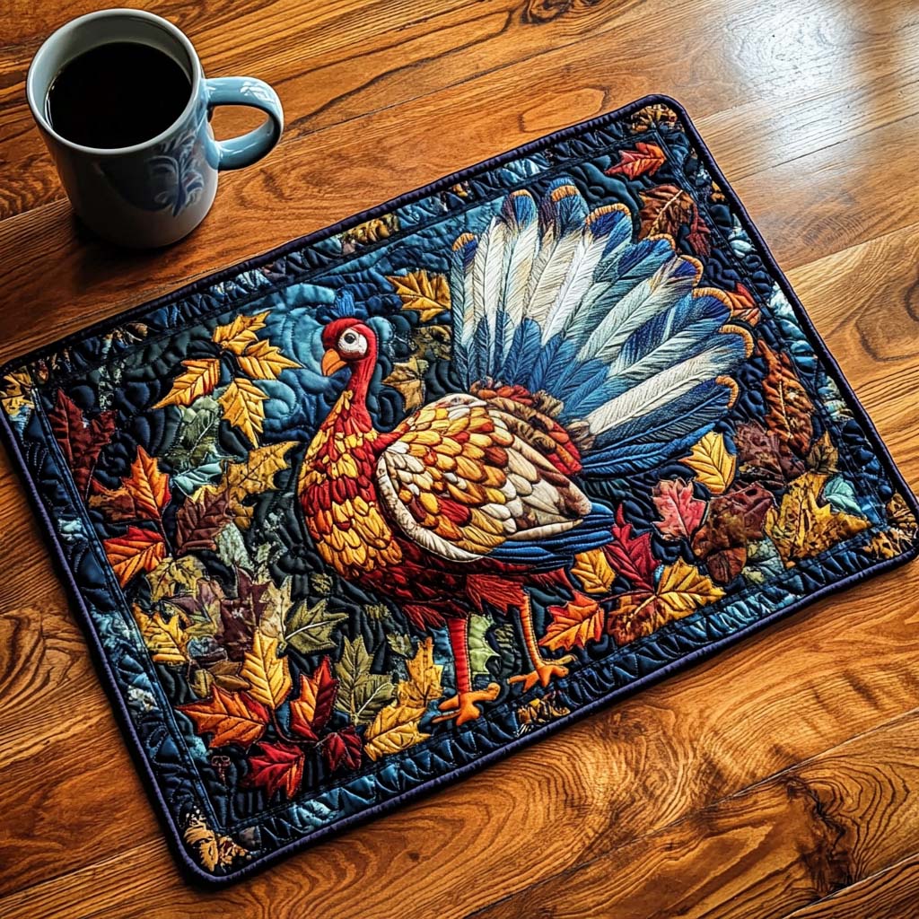 Harvest Feathered Pride Quilted Placemat NCU0NT1447