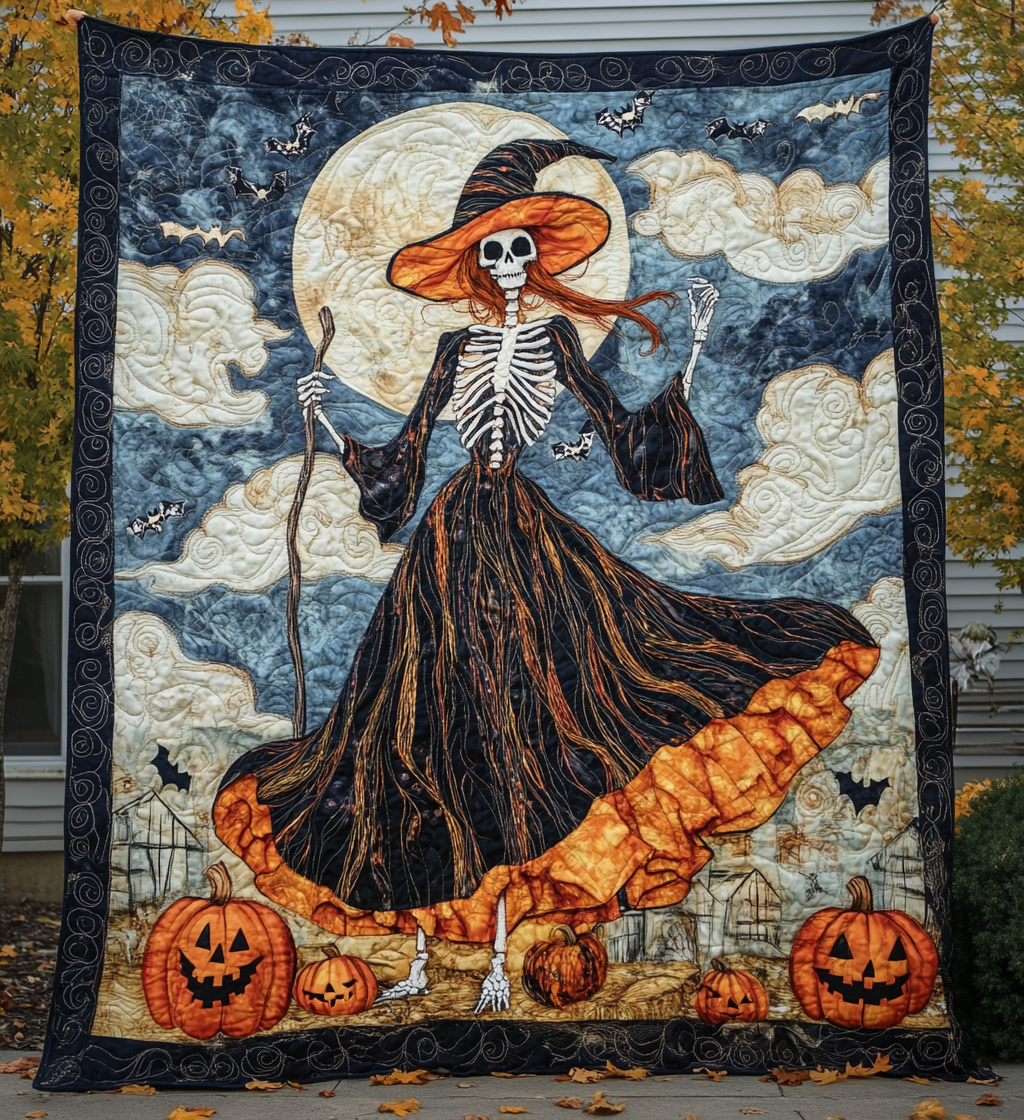 Haunted Harvest Quilted Blanket NCU0VL649