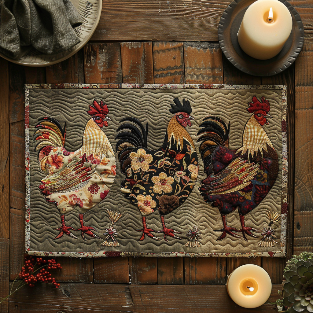 Hen House Quilted Place Mat NCU0TH340