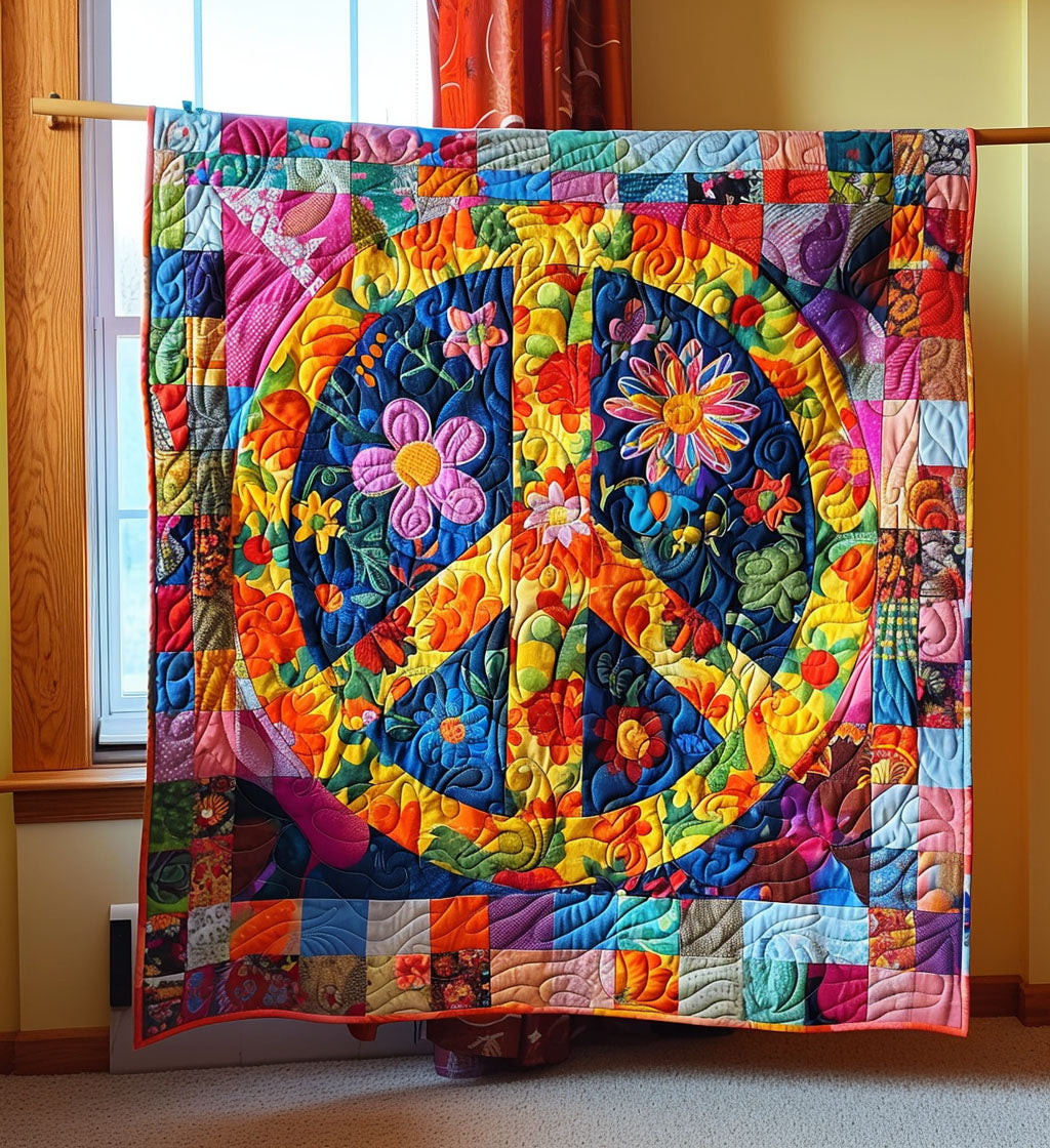 Hippie Blossoms Quilted Blanket NCU0PT481