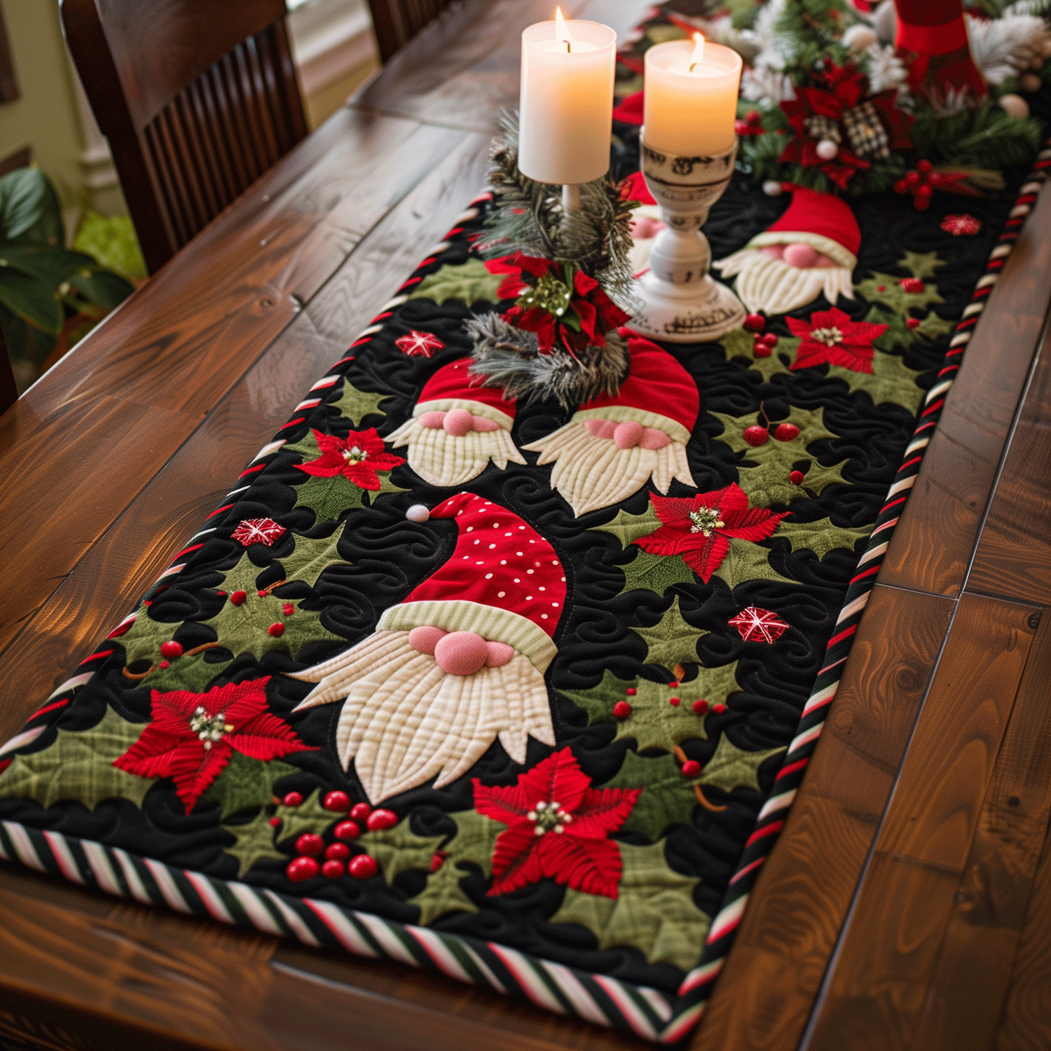 Christmas Quilted Table Runner NCU0VT38