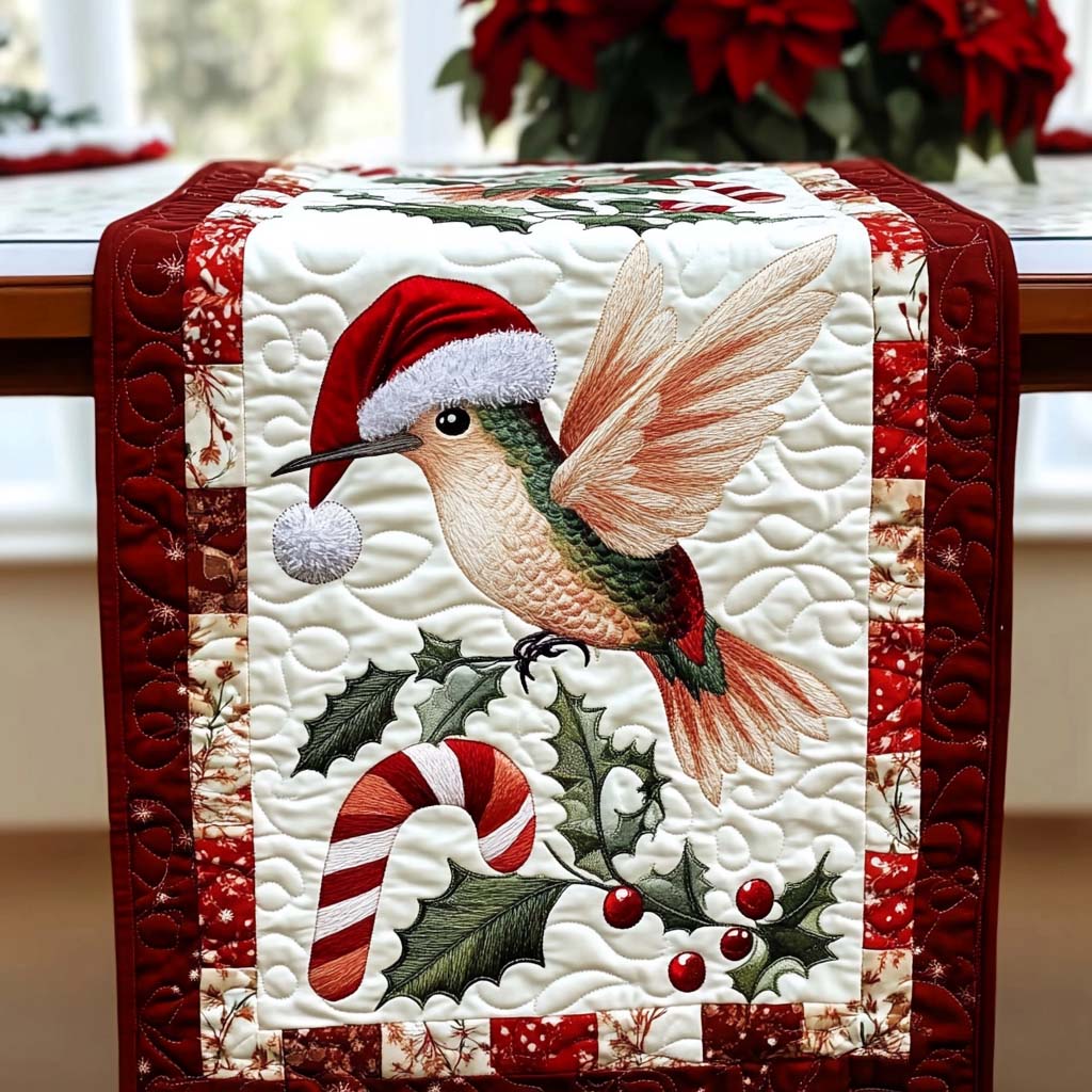 Holiday Wings Quilted Table Runner NCU0NT1581