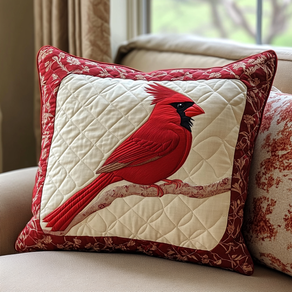 Holly Haven Quilted Pillow NCU0VH063