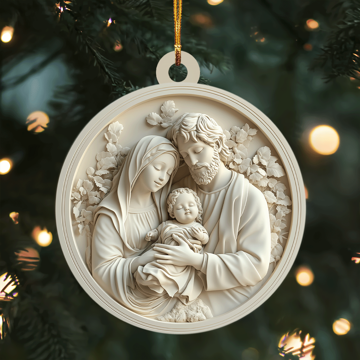 Holy Family Mica Ornament NCU0TL1825