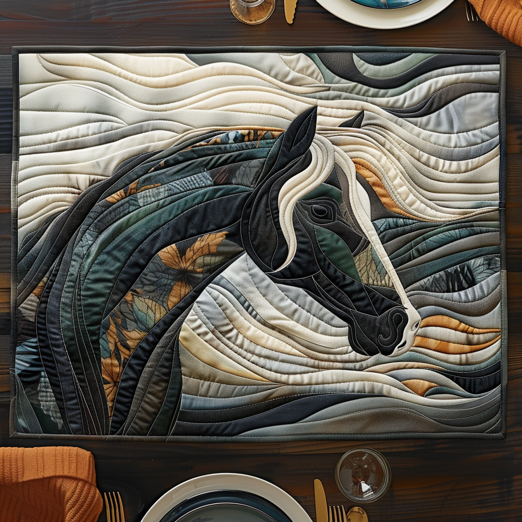 Horse Grace Quilted Placemat NCU0DV350