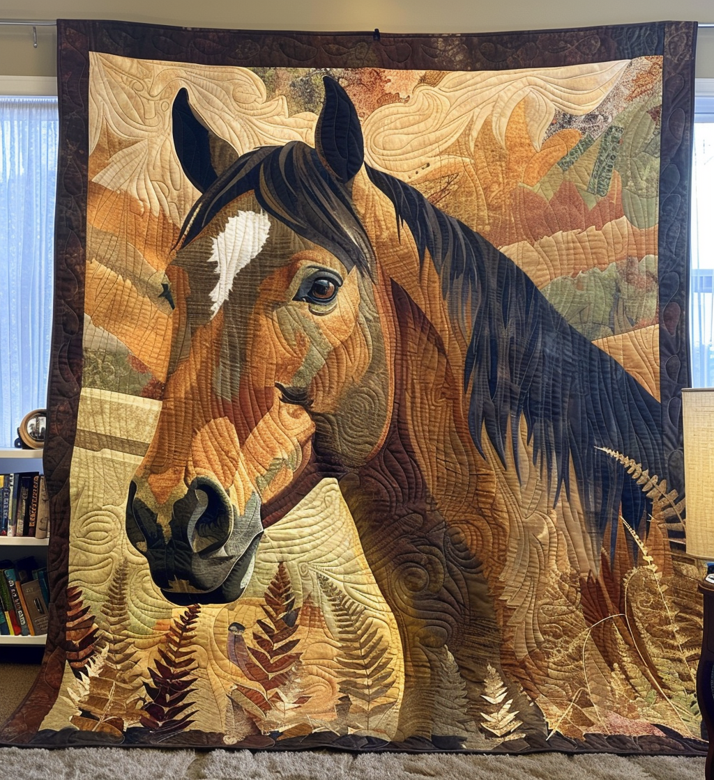 Horse Serenity Quilted Blanket NCU0DV162