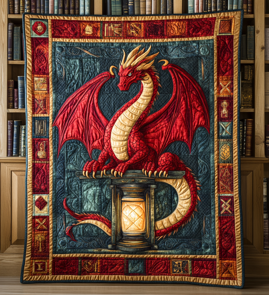 Inferno Dragon Quilted Blanket NCU0DV901