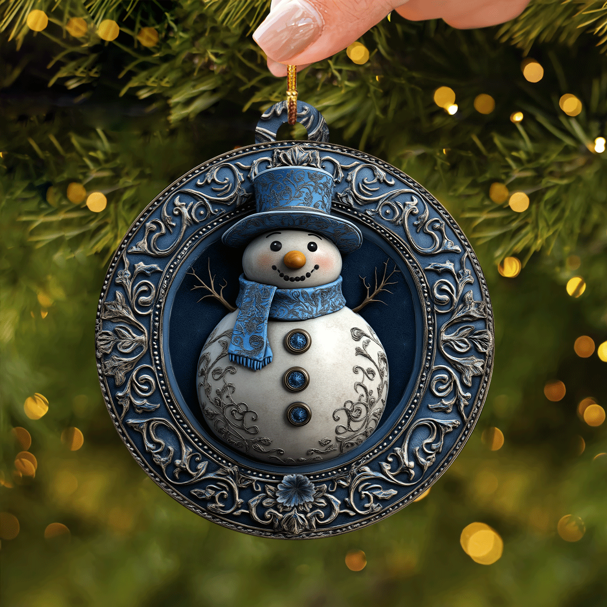 Jolly Snowman Mica Ornament NCU0TL1831