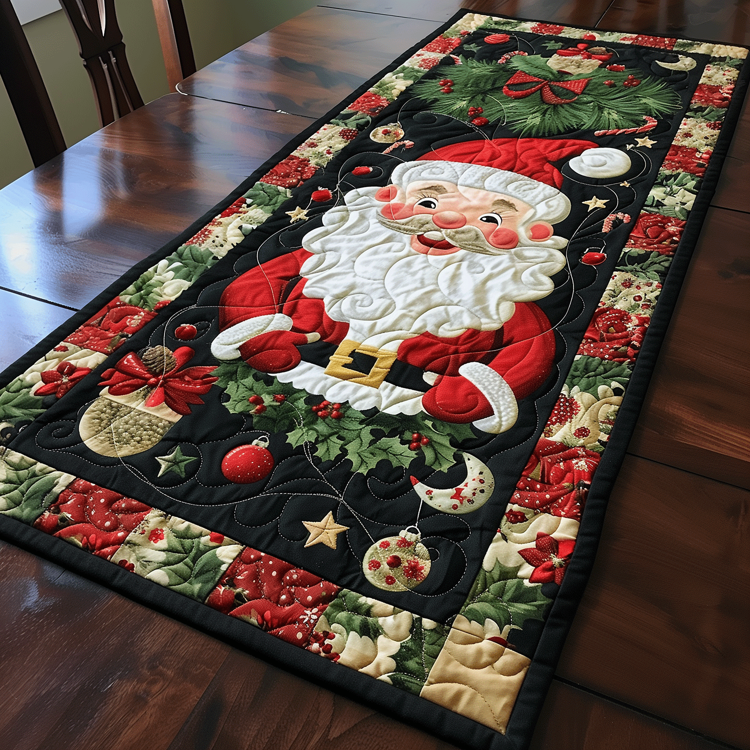 Christmas Quilted Table Runner NCU0VT38