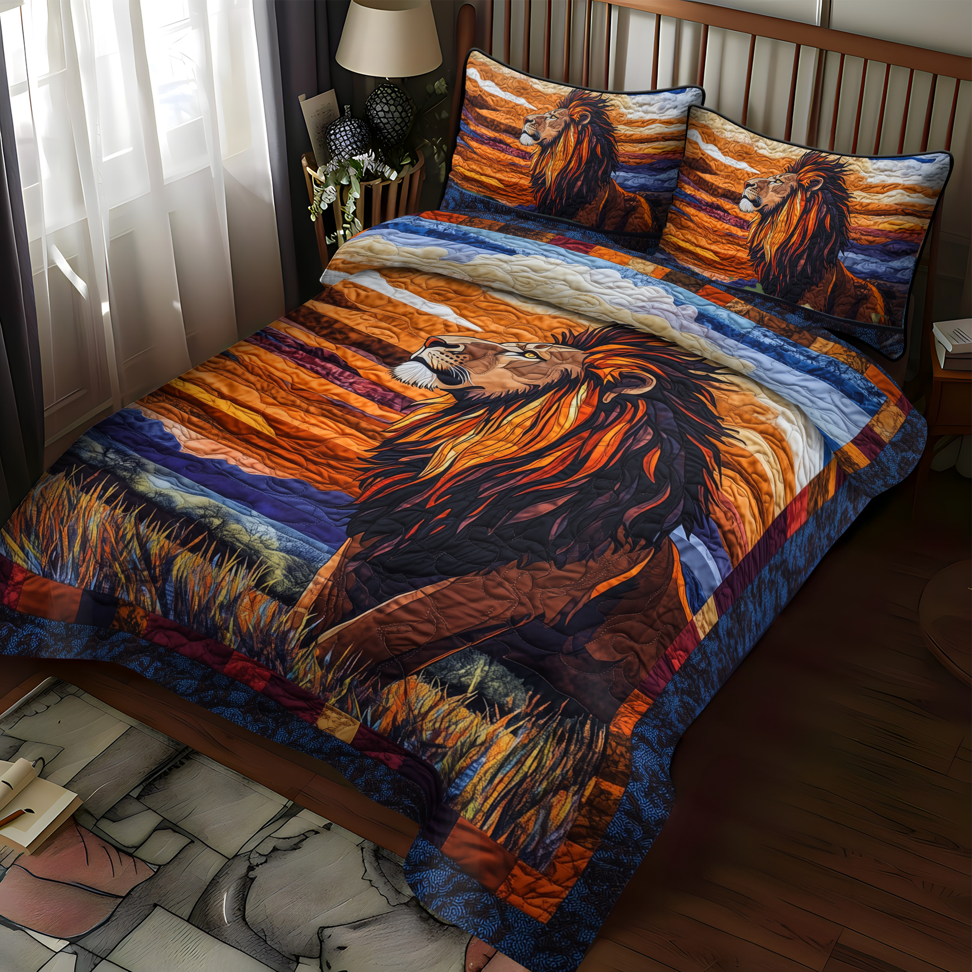 King of the Wild 3-Piece Quilted Bedding Set NCU0DK1693