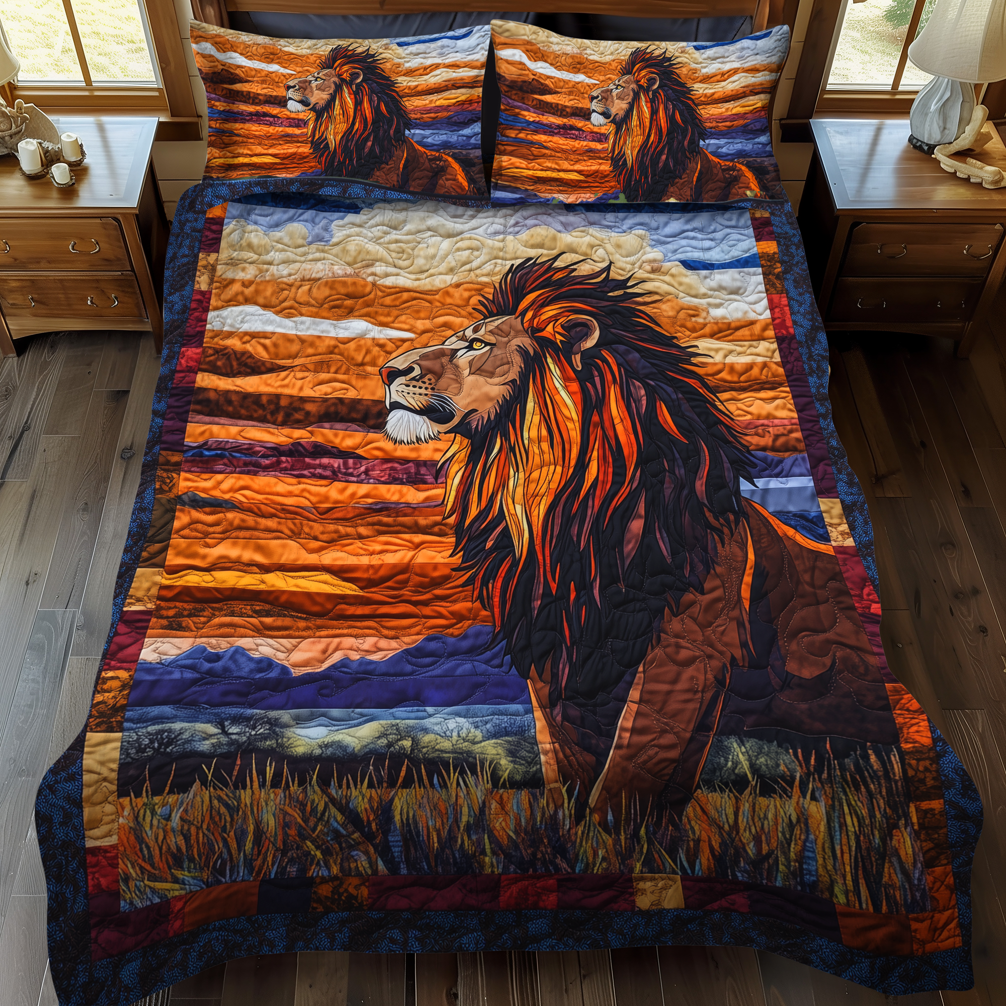 King of the Wild 3-Piece Quilted Bedding Set NCU0DK1693