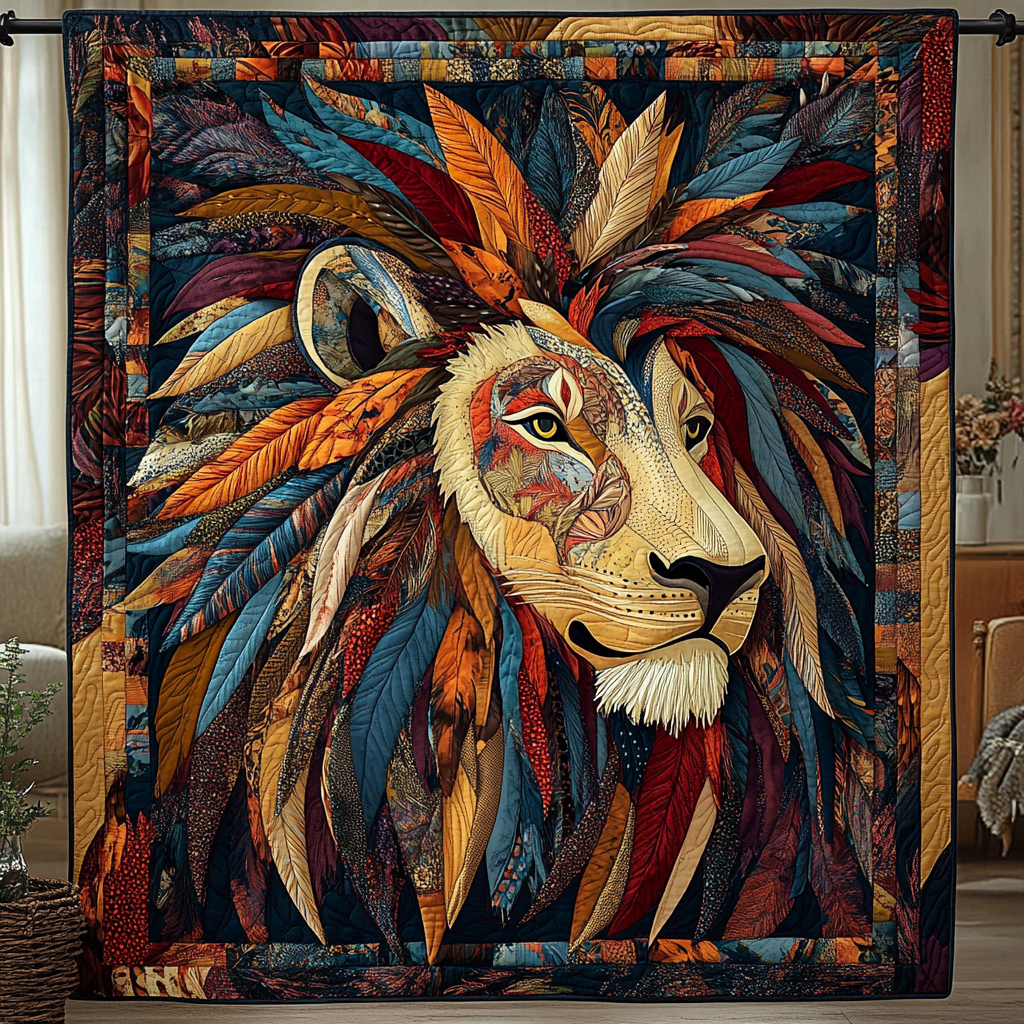 Lion Native Quilted Blanket NCU0DK643