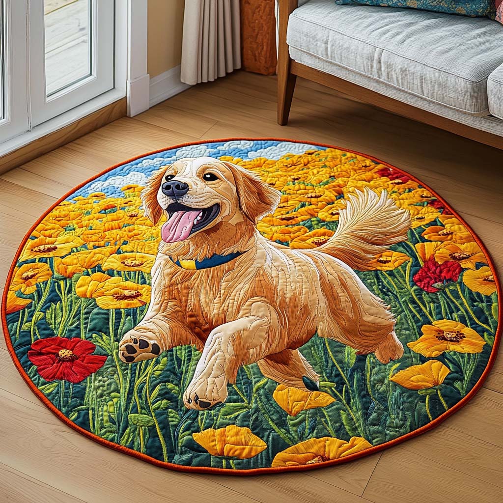 Loyal Friend Quilted Round Mat NCU0NT1372