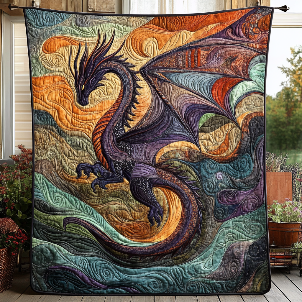 Dragon Quilted Blanket NCU0VT31