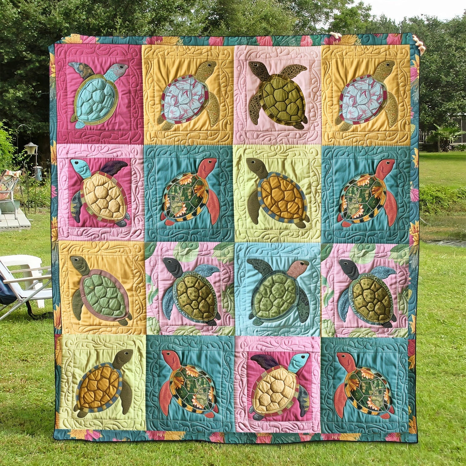 Marine Sanctuary Quilted Blanket NCU0TL698