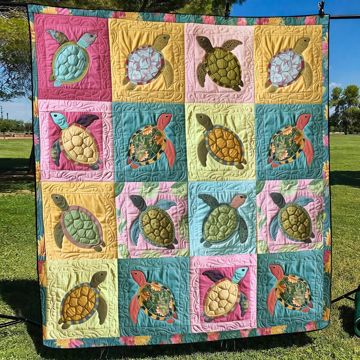 Marine Sanctuary Quilted Blanket NCU0TL698