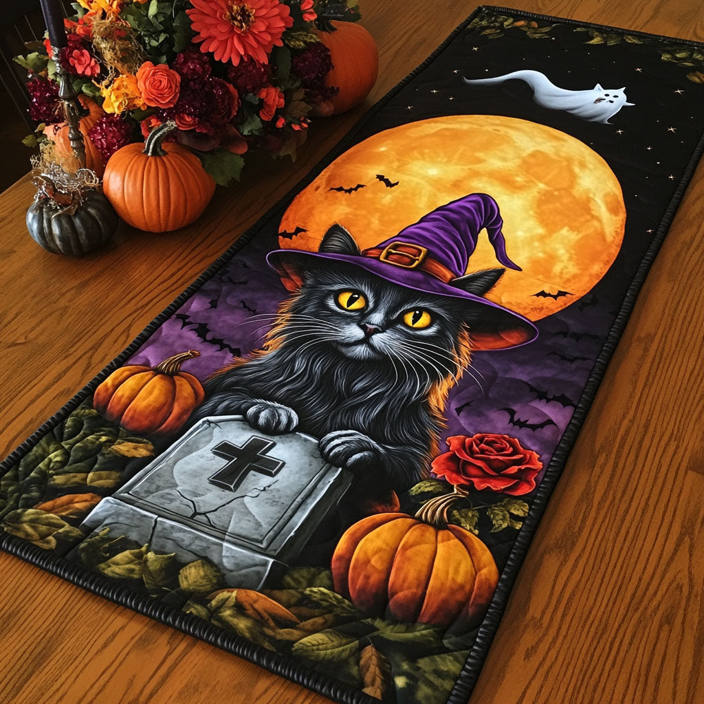 Midnight Spooks Quilted Table Runner NCU0PT783