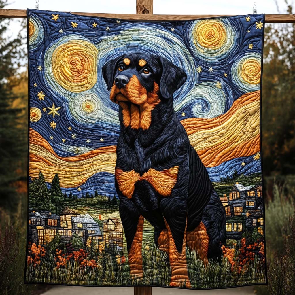 Mighty Rottweiler Quilted Blanket NCU0NT1365